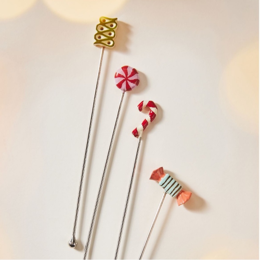 Christmas‎ candy Beverage stirrers